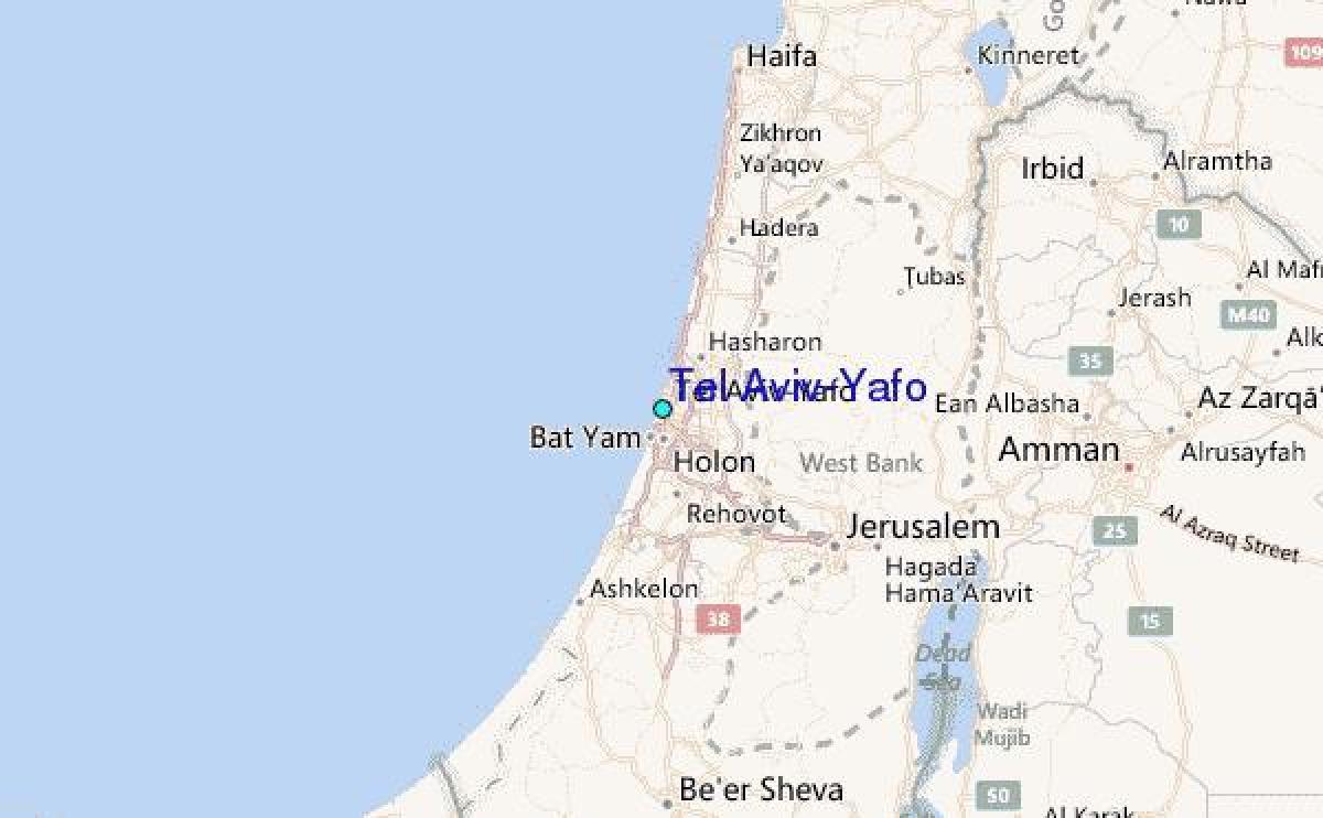 แผนที่ของ israel. kgm yafo 
