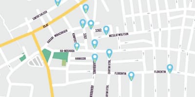 แผนที่ของ florentin israel. kgm