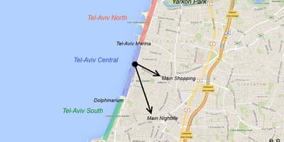 แผนที่ของชีวิตกลางคื israel. kgm