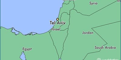 แผนที่ของ israel. kgm โลก